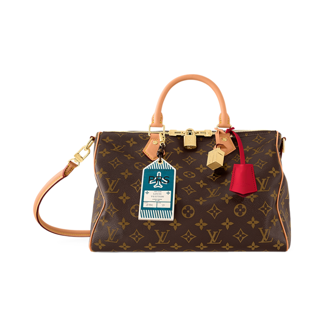 M11945 Louis Vuitton Speedy Soft 30 Crafty Monogram Red