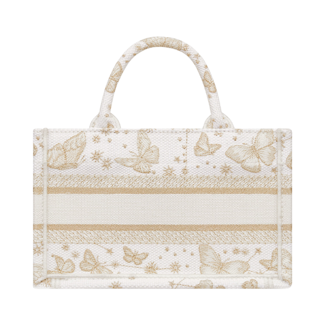 디올 미니 디올 북 토트백 스트랩 골드 톤 화이트 버터플라이 조디악(Dior Mini Dior Book Tote with Strap Gold Tone White Butterfly Zodiac) - 3