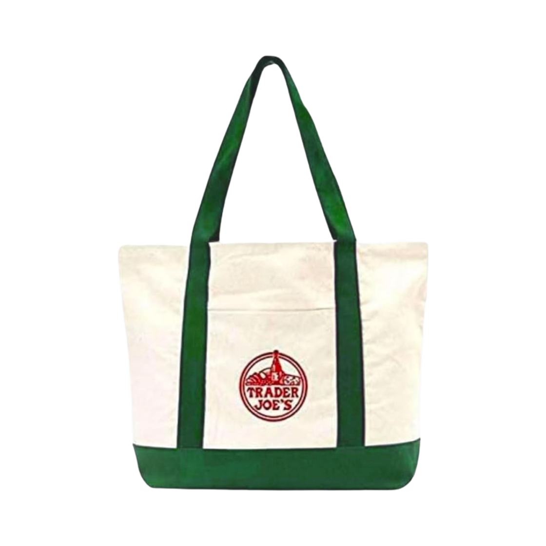 트레이더 조 캔버스 토트백 그린(Trader Joe's Canvas Tote Bag Green)