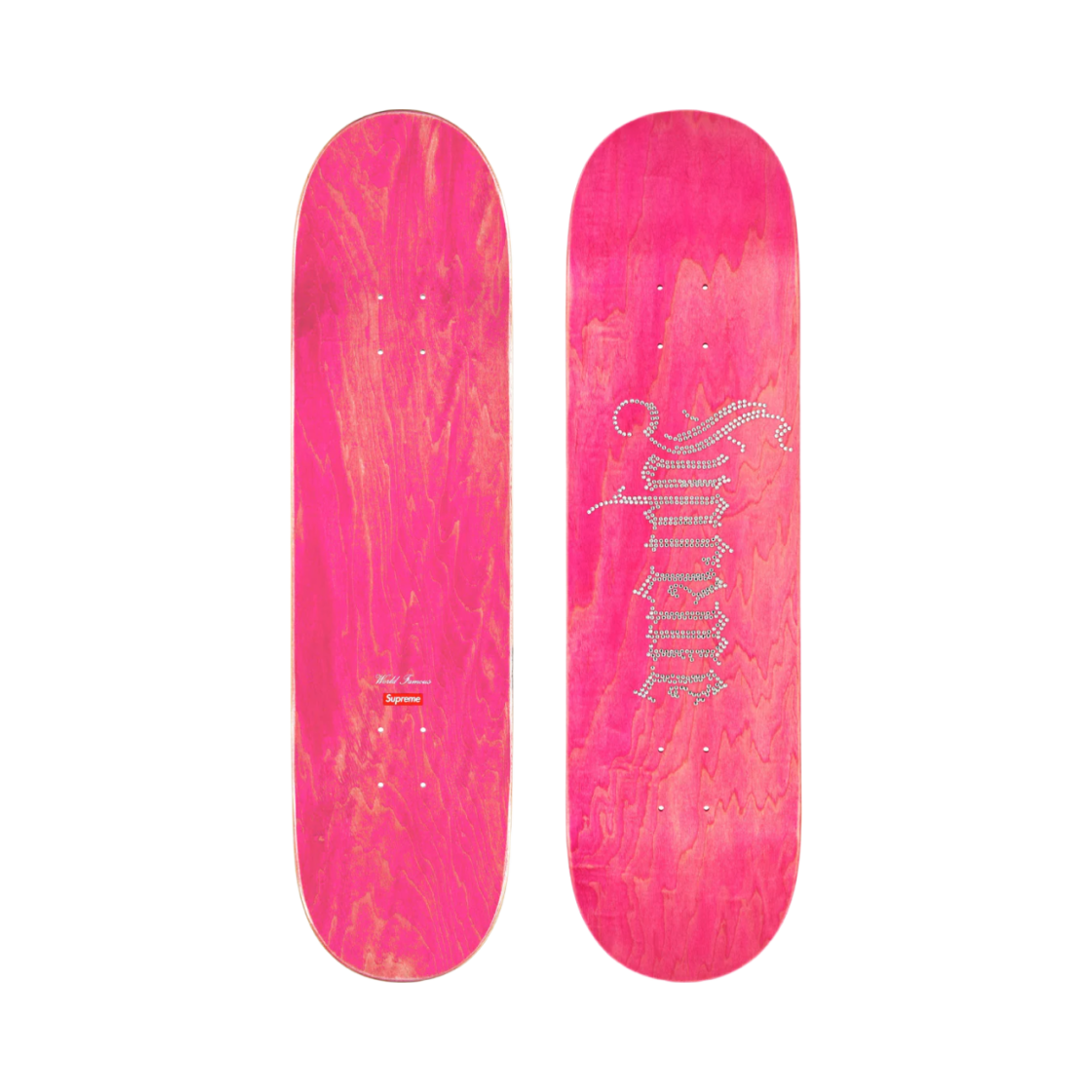 슈프림 라인스톤 스케이트보드 핑크 - 24FW(Supreme Rhinestone Skateboard Pink - 24FW) - 1