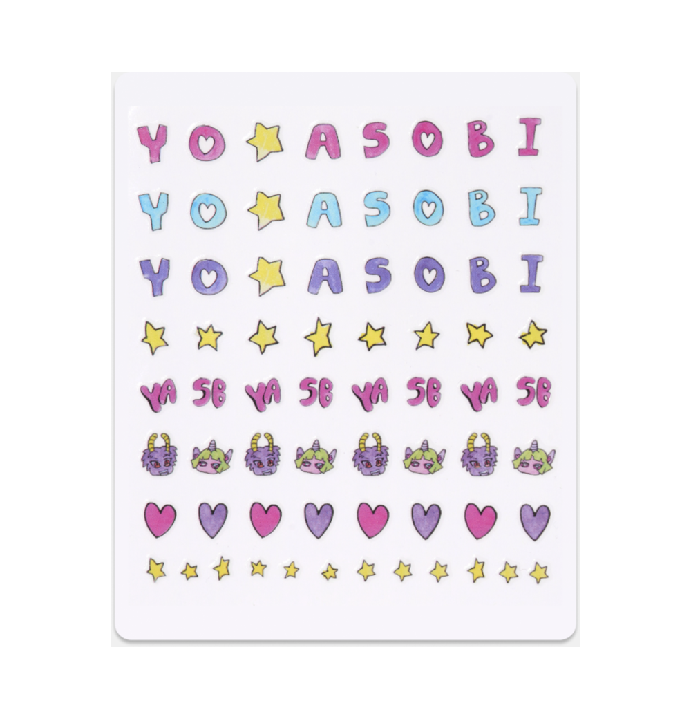 요아소비 네일 스티커(YOASOBI x HEIGHTS YO☆SOBI Nail Sticker)