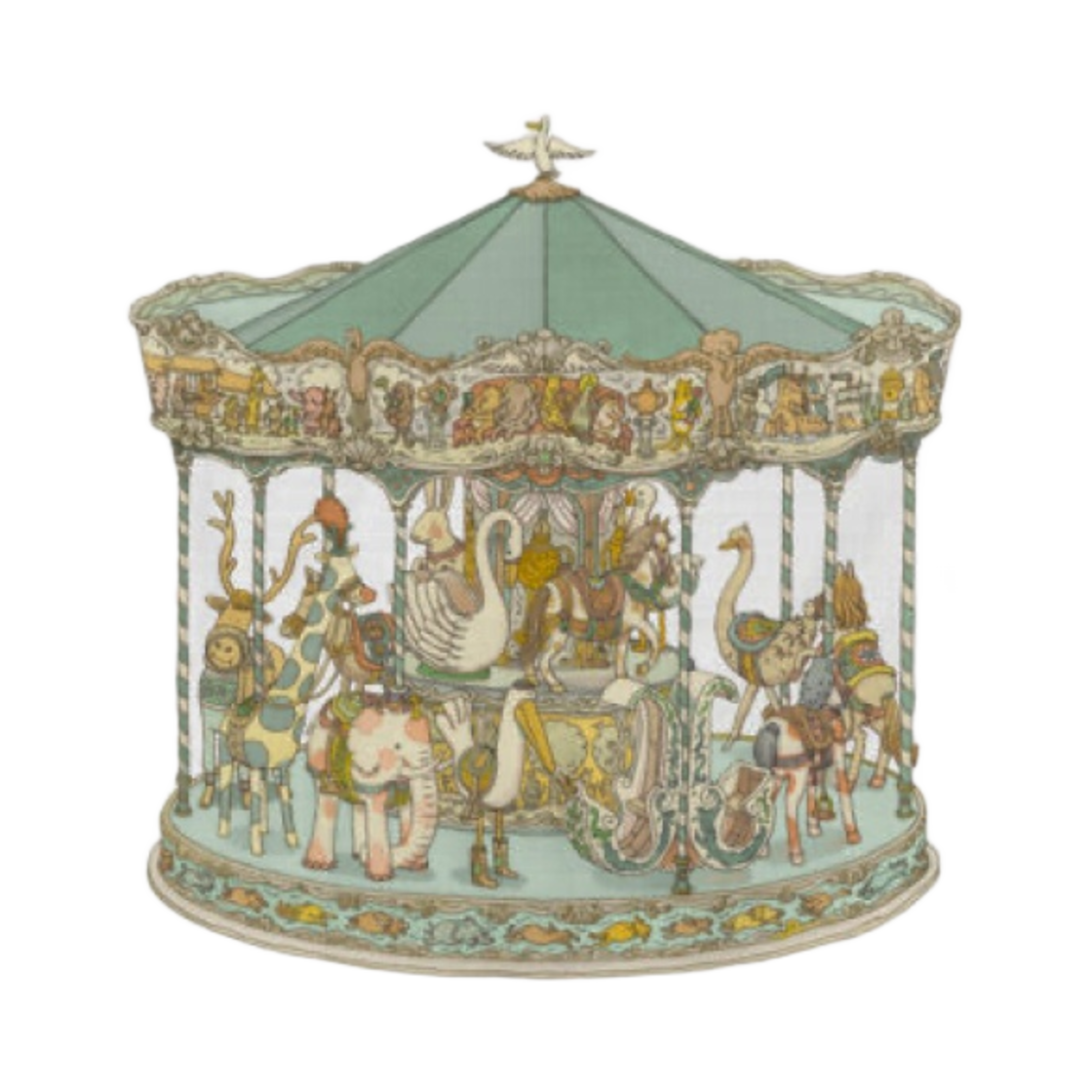 - Atelier Choux Carre Carousel Green