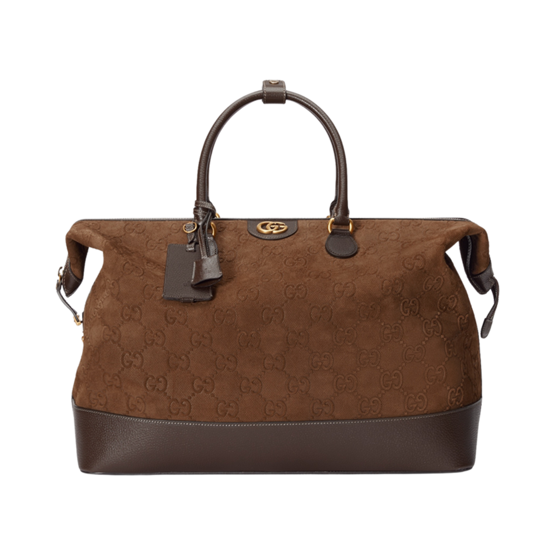 구찌 GG 더플백 브라운 스웨이드 GG(Gucci GG Duffle Bag Brown Suede GG) - 1