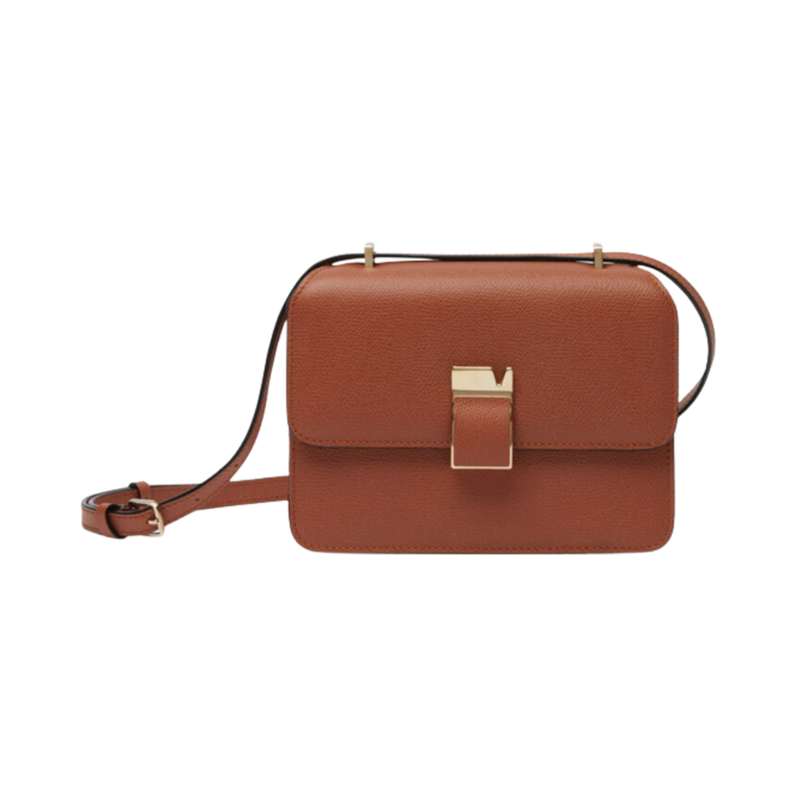 발렉스트라 놀로 크로스바디 미니 백 골드 브라운(Valextra Nolo Crossbody Mini Bag Gold Brown)