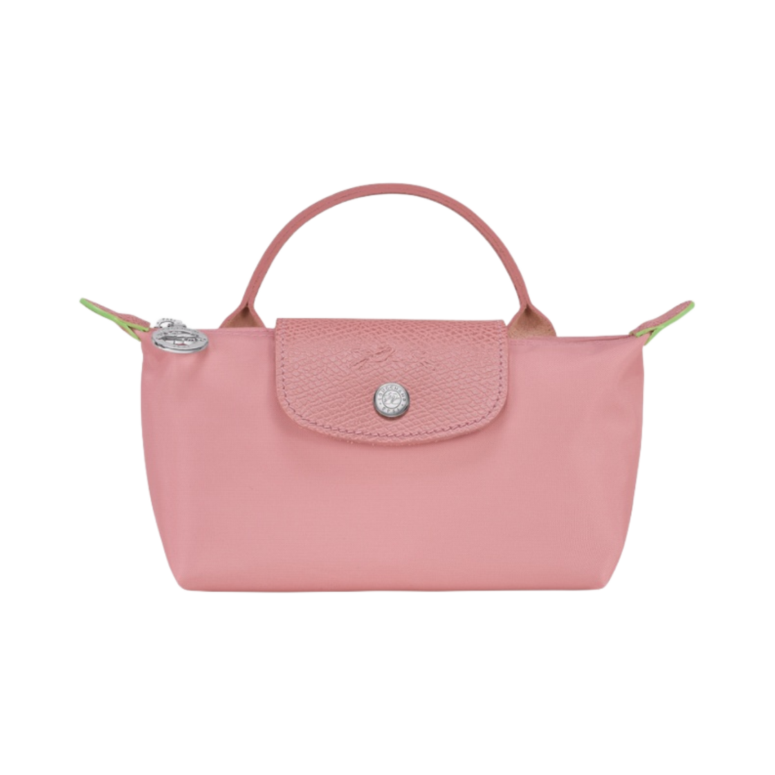 롱샴 르 플리아쥬 그린 핸들 파우치 페탈 핑크(Longchamp Le Pliage Green Handle Pouch Petal Pink)
