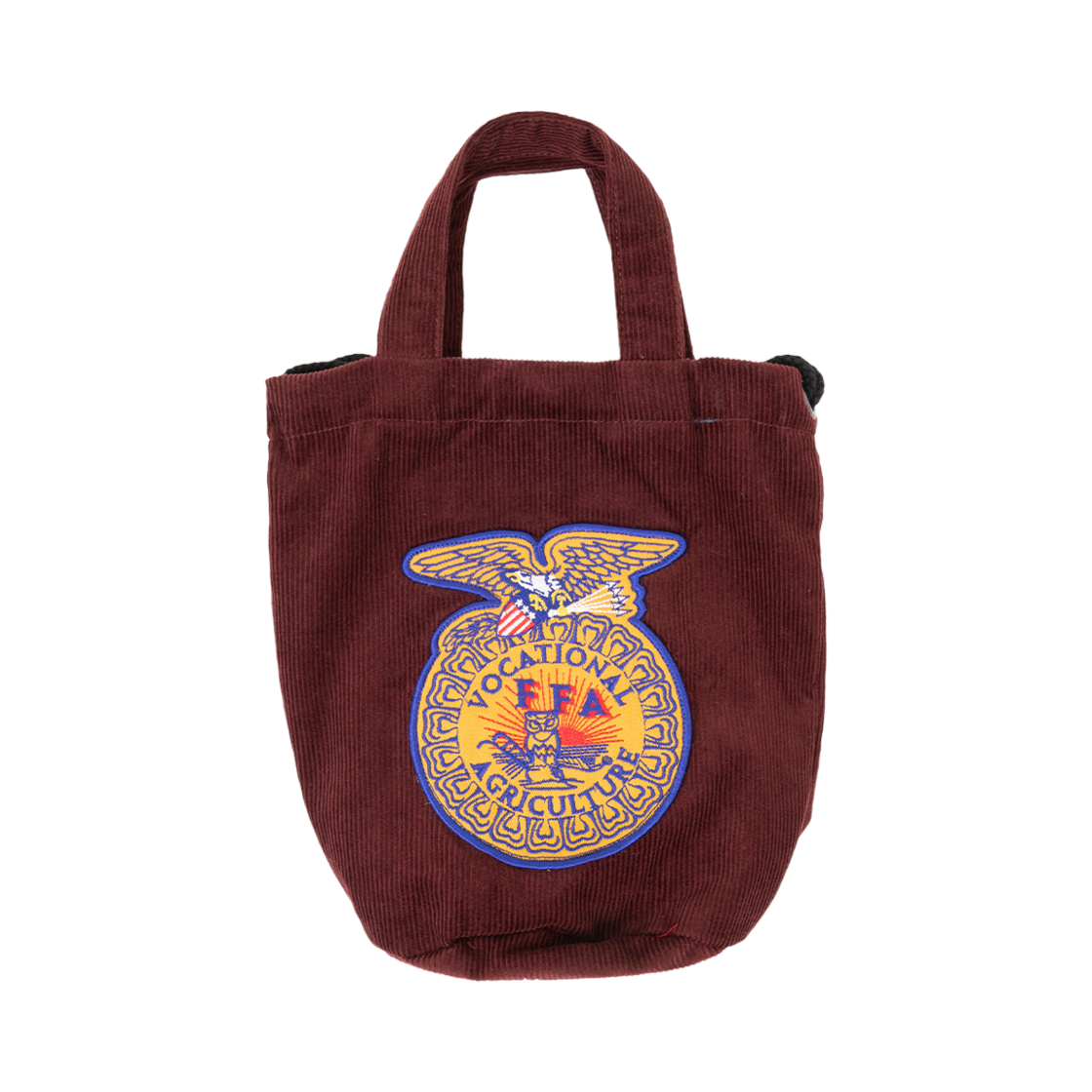 6877BG Houston Japan EMB Corduroy Effect Bag FFA Burgundy 6877BG