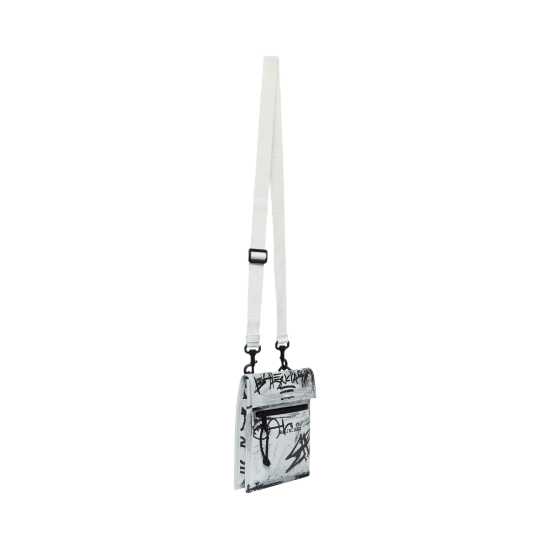 발렌시아가 익스플로러 스몰 스트랩 파우치 그래피티 화이트(Balenciaga Explorer Small Pouch with Strap Graffiti White) - 3
