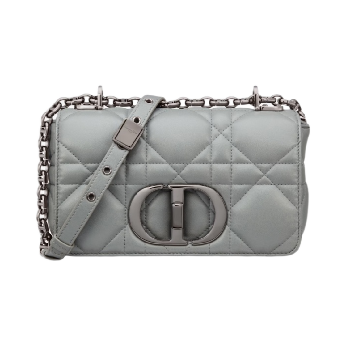 디올 스몰 카로백 퀼티드 매크로까나쥬 카프스킨 그레이 스톤(Dior Small Dior Caro Bag Quilted Macrocannage Calfskin Gray Stone) - 1