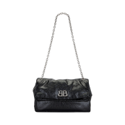 Balenciaga Monaco Medium Chain Bag Black