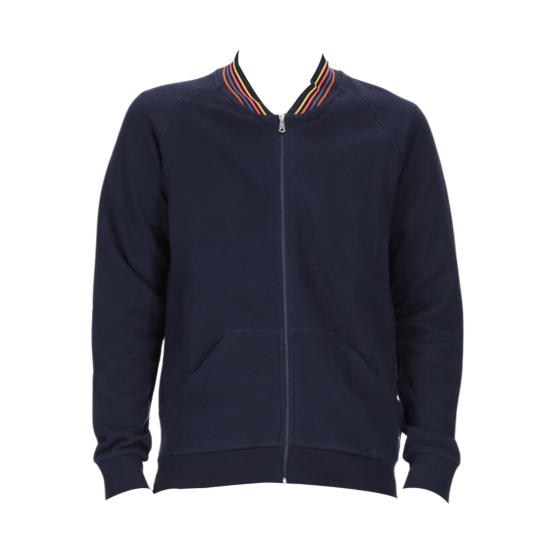 M1A-540M-AU807B-48 Paul Smith Cotton Artist Stripe Zip-UP Lounge Top Navy