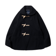 London Tradition Shawl Collar Unisex Short Duffle Coat DK.Navy 5990