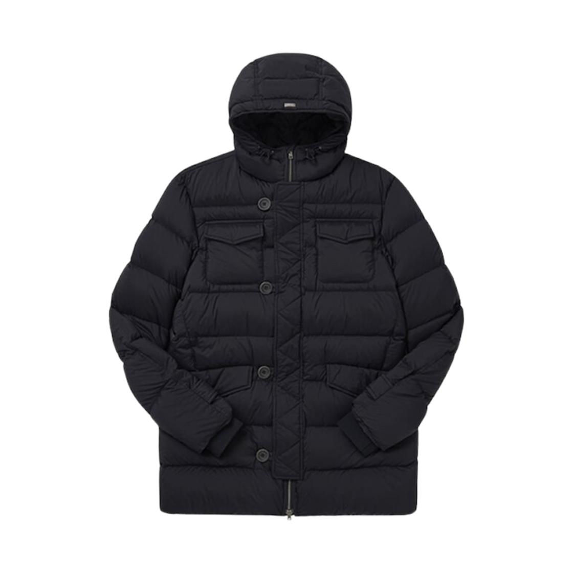 PI004ULE-12456Z-9300 Herno L'Eskimo Padded Jacket Black