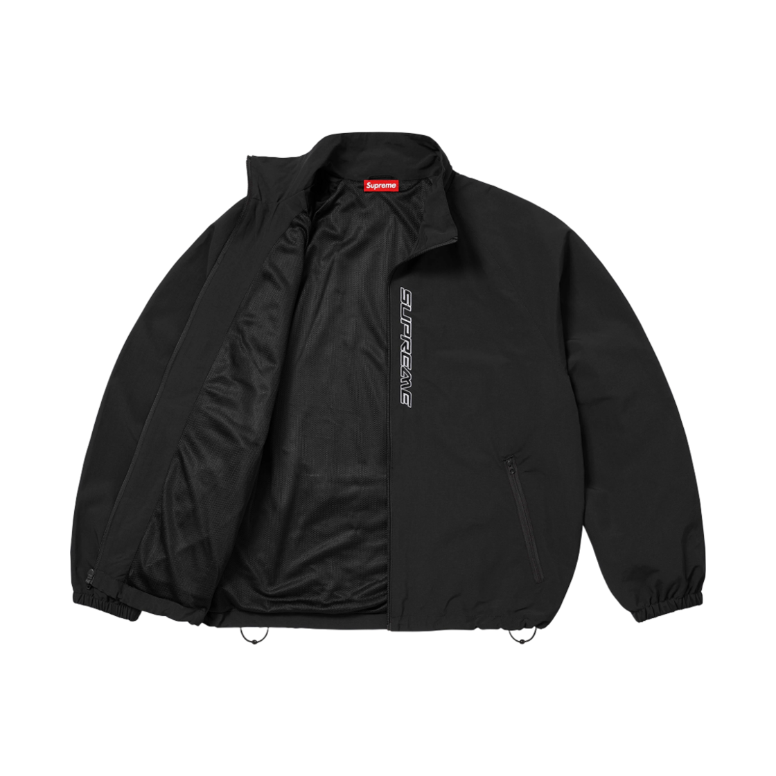 슈프림 콘트라스트 집 트랙 자켓 블랙 - 25SS(Supreme Contrast Zip Track Jacket Black - 25SS) - 2