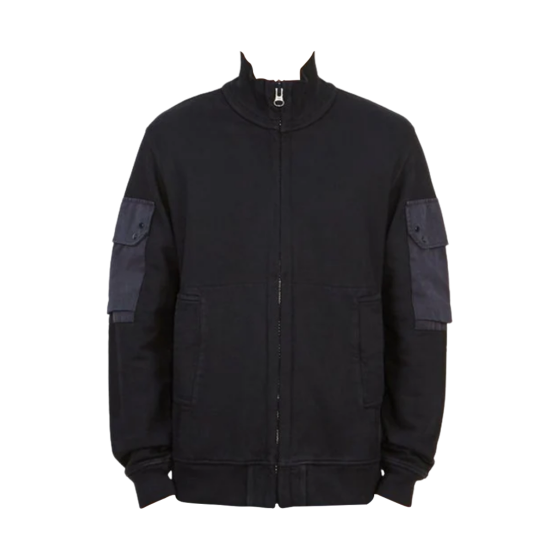 텐씨 기모 로고 패치 집업 자켓 네이비(Ten C Kimono Logo Patch Zip-Up Jacket Navy)