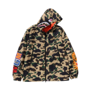 BAPE 1st Camo Shark Hoodie Jacket Yellow