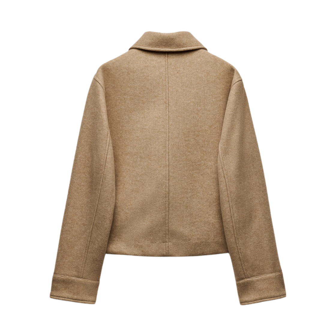 (W) 자라 소프트 자켓 포켓 탄 말((W) Zara Soft Jacket with Pockets Tan Marl) - 2