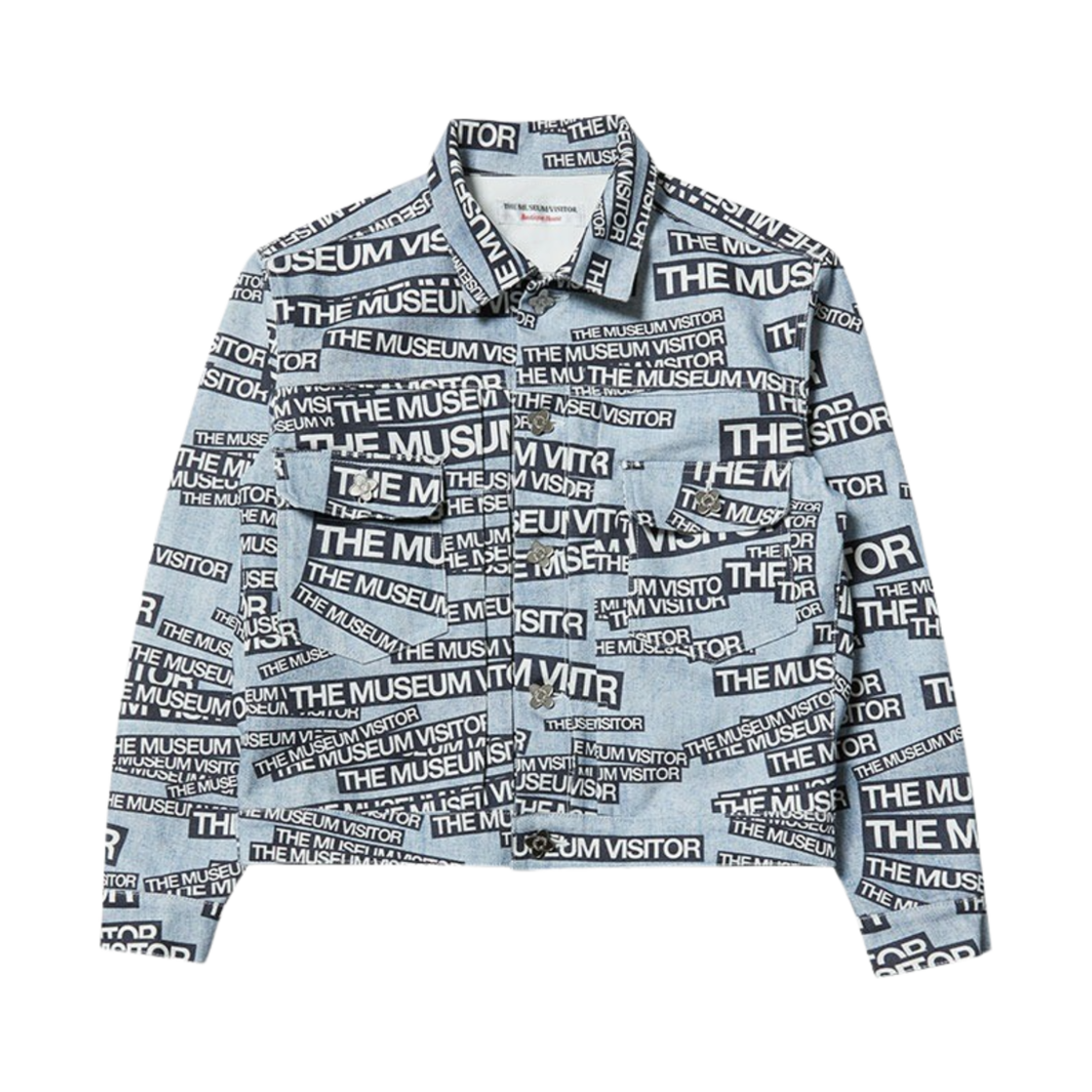 더뮤지엄비지터 로고 프린티드 트러커 재킷 -23PS