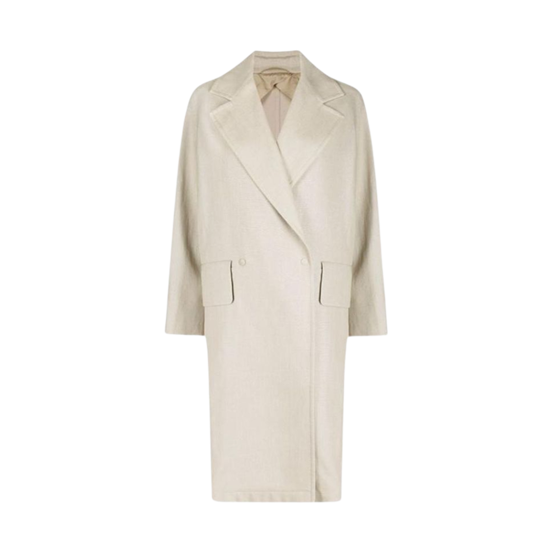 MESCAL-001 (W) Max Mara Mescal Double Breasted Coat Ivory