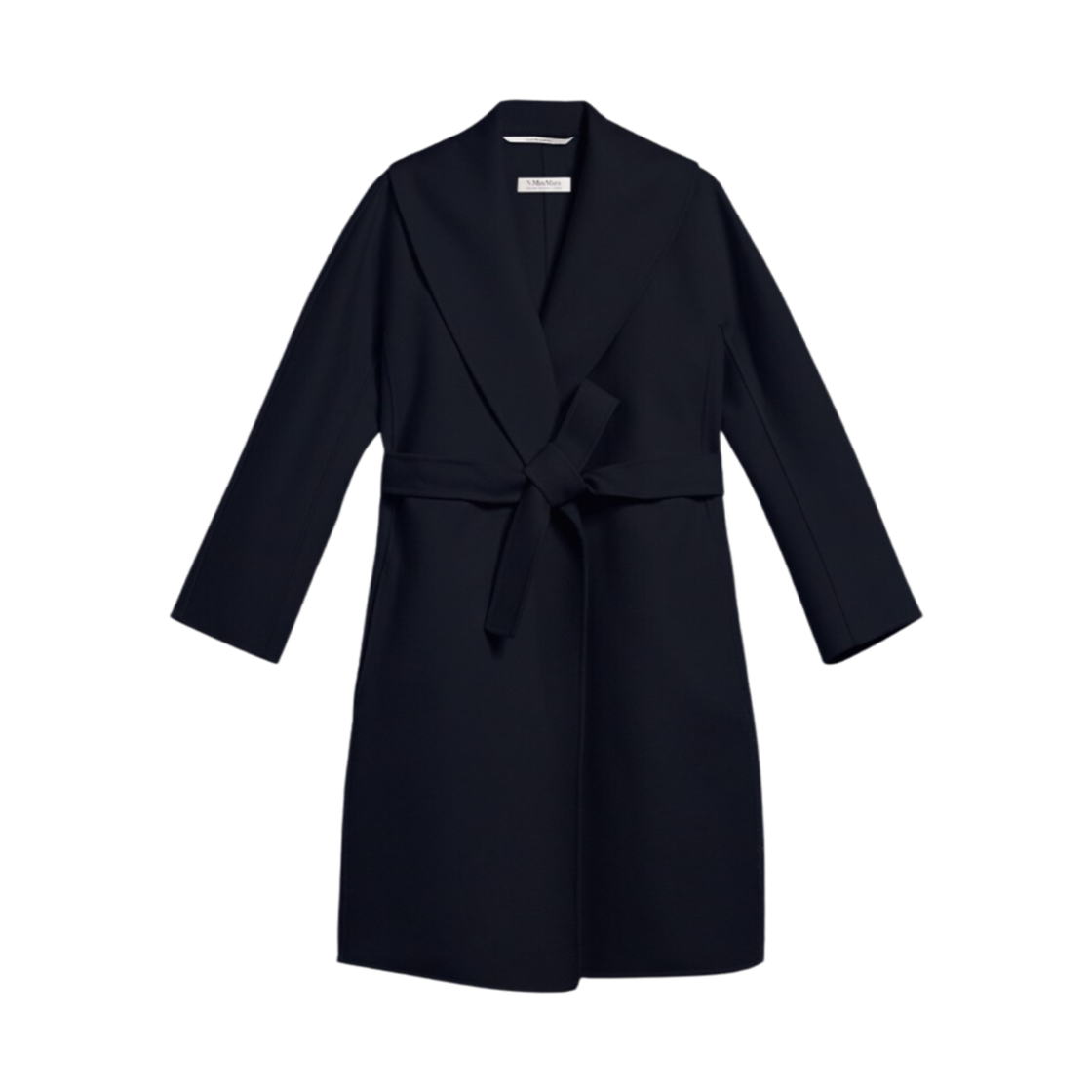(W) S 막스마라 메시 울 방수 코트 미드나잇블루((W) S Max Mara Messi Wool Robe Coat Midnightblue) - 1
