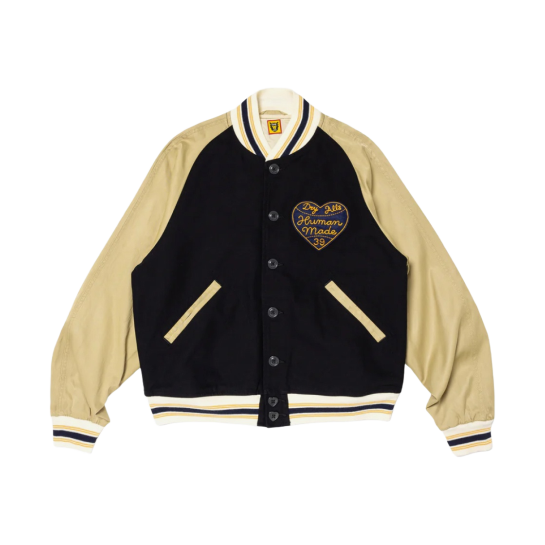 HM27JK007 Human Made Baseball Jacket Navy