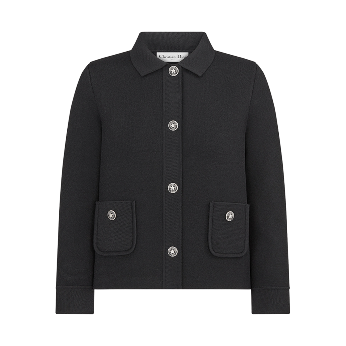 324V53BM512-X9000 (W) Dior Cropped Jacket Black