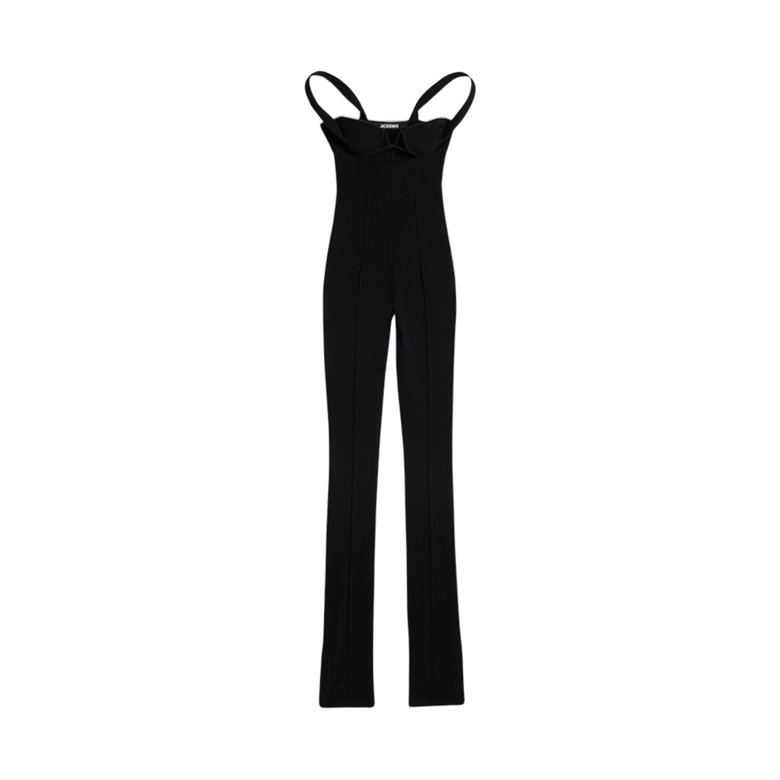 (W) 자크뮈스 라 콤비네이션 비키니 피티드 점프수트 블랙((W) Jacquemus La Combinaison Bikini Fitted Jumpsuit Black) - 1