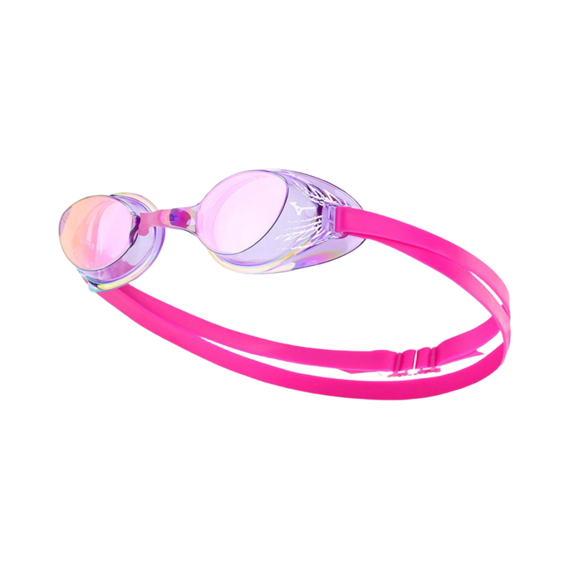 미즈노 엑셀 아이 리미티드 미러 논 쿠션 스윔 고글 퍼플 핑크(Mizuno Accel Eye Limited Mirrored Non Cushion Swim Goggles Purple Pink)
