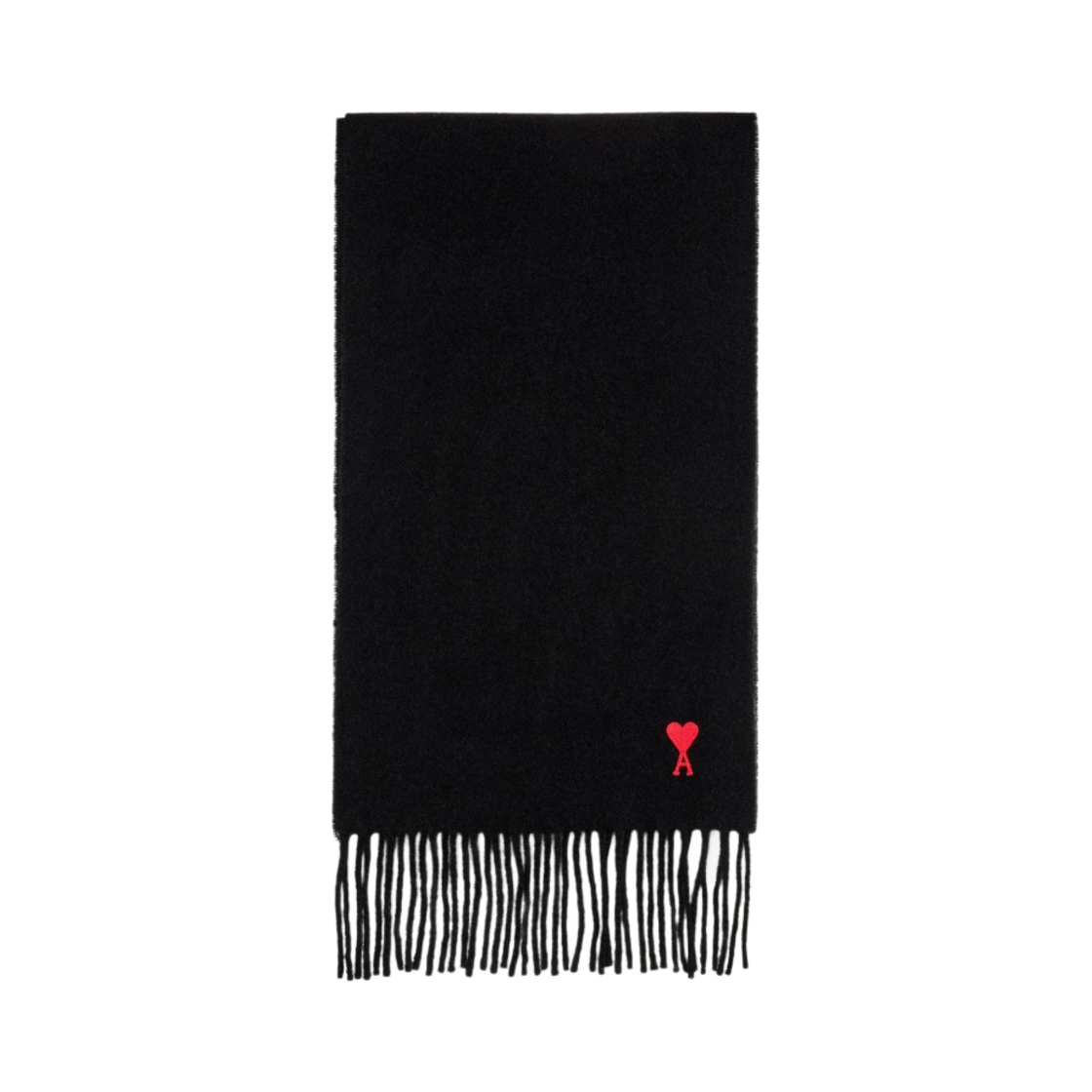 아미 스몰 하트 로고 클래식 머플러 블랙(AMI de Coeur Classic Muffler Black)