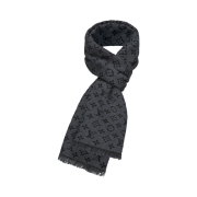 Louis Vuitton Monogram Classic Muffler Charcoal Grey