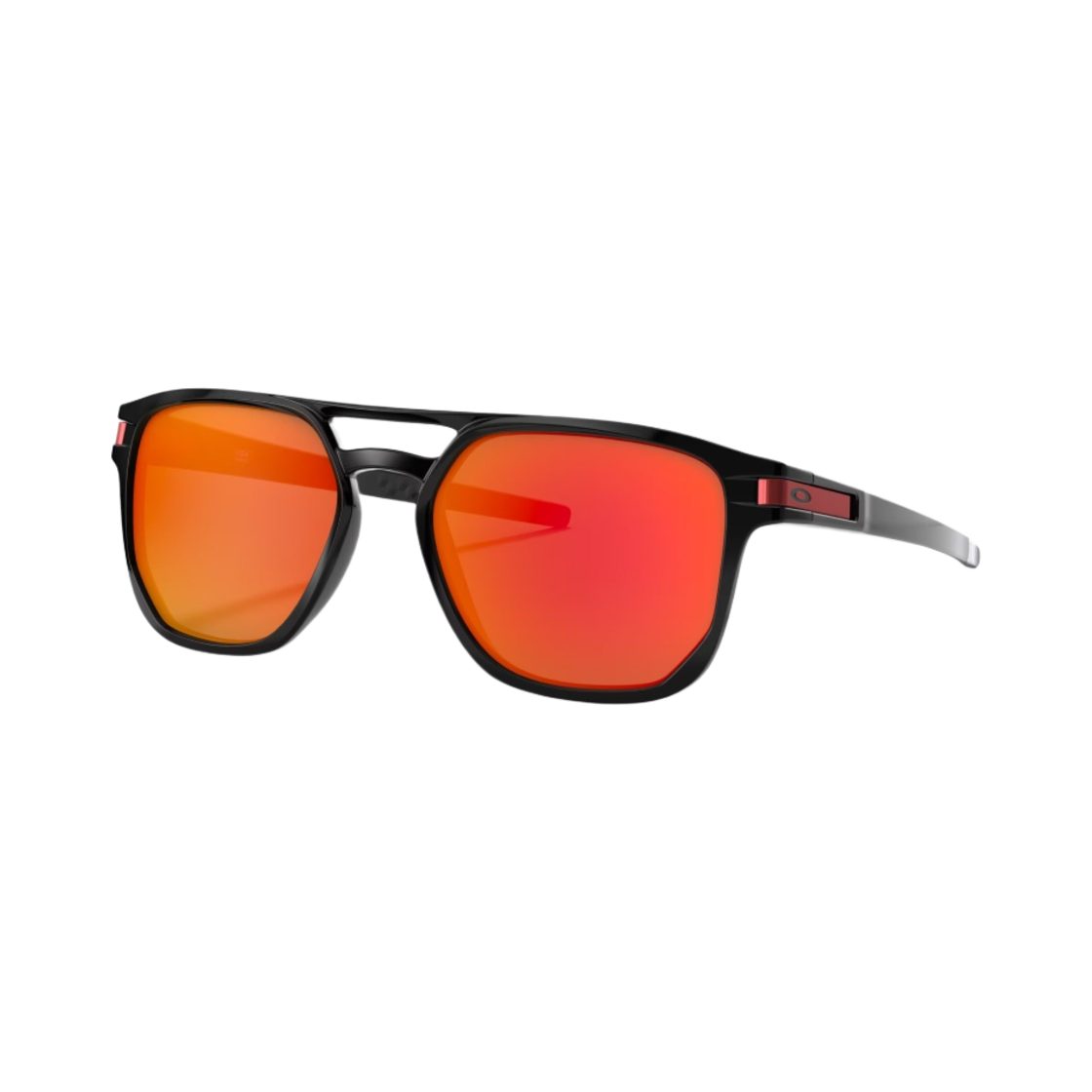 오클리 래치 베타 폴리쉬드 블랙 프레임 프리즘 루비 렌즈 하이 브릿지 핏(Oakley Latch Beta Polished Black Frame Prizm Ruby Lenses High Bridge Fit) - 1