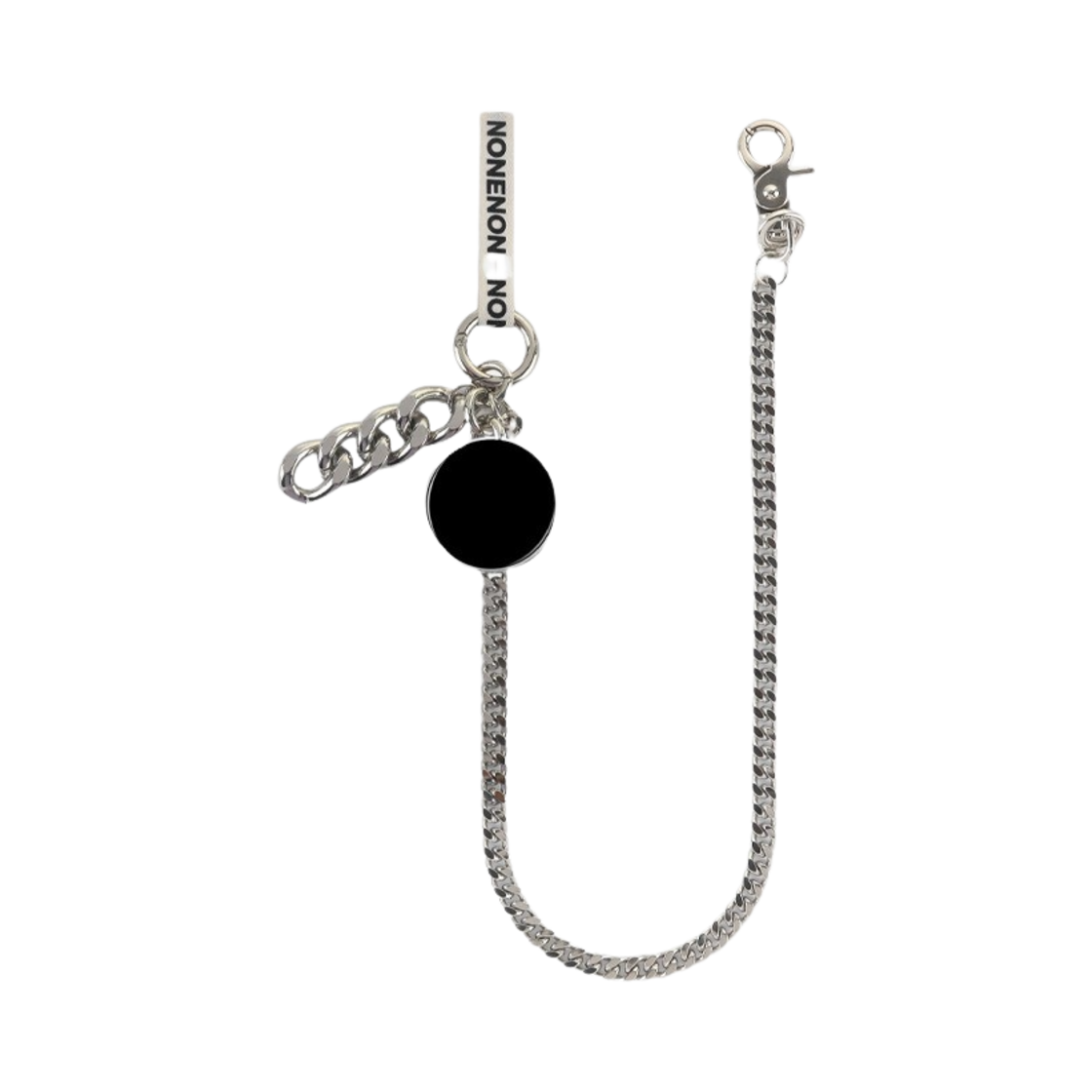 NONENON-068 Nonenon Black Circle Keyring Long