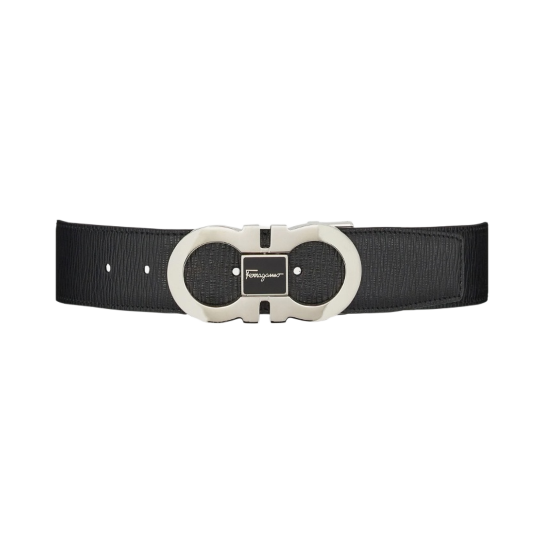 페라가모 어드저스터블 간치니 벨트 블랙(Ferragamo Adjustable Gancini Belt Black) - 2