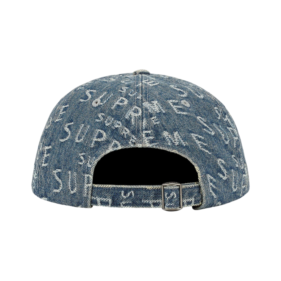 슈프림 워프 자카드 로고 데님 6-패널 캡 블루 - 21SS(Supreme Warp Jacquard Logos Denim 6-Panel Blue - 21SS) - 2