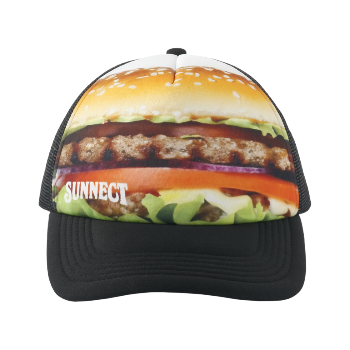 SNCT25SAC005BK SUNNECT Burger Trucker Cap Black - 대표 이미지 #1