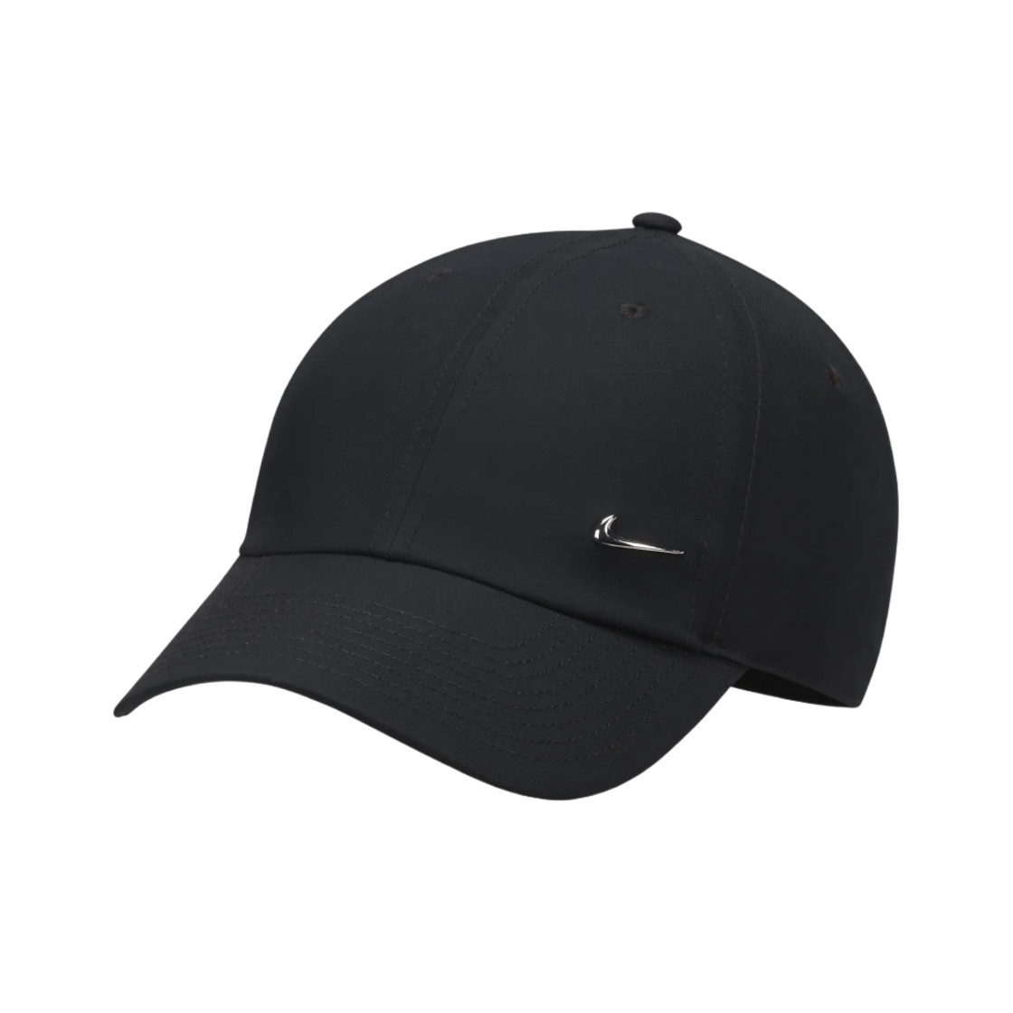 나이키 드라이핏 클럽 언스트럭처 메탈 스우시 캡 블랙(Nike Dri-Fit Club Unstructured Metal Swoosh Cap Black)