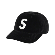 Supreme Velvet S Logo 6-Panel Cap Black - 20FW