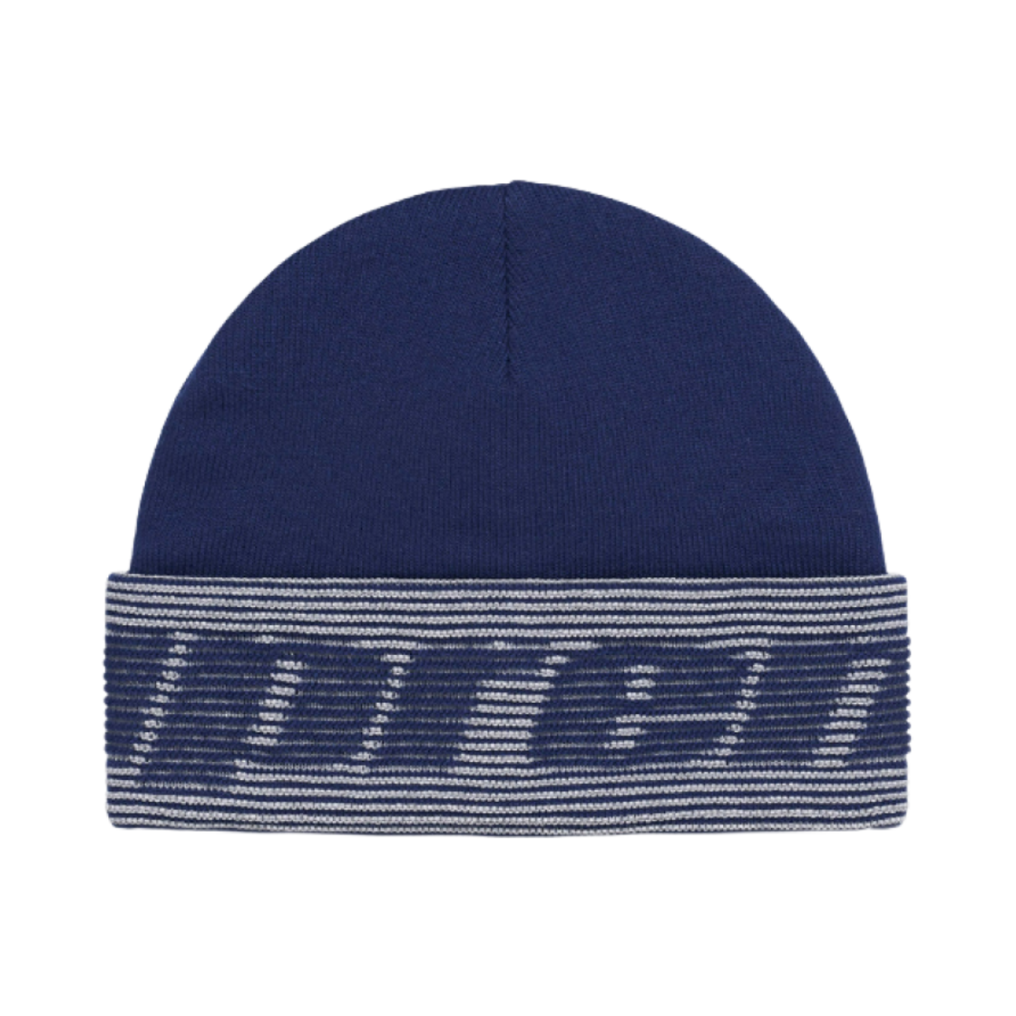 - Supreme Reflective Jacquard Beanie Navy - 24FW