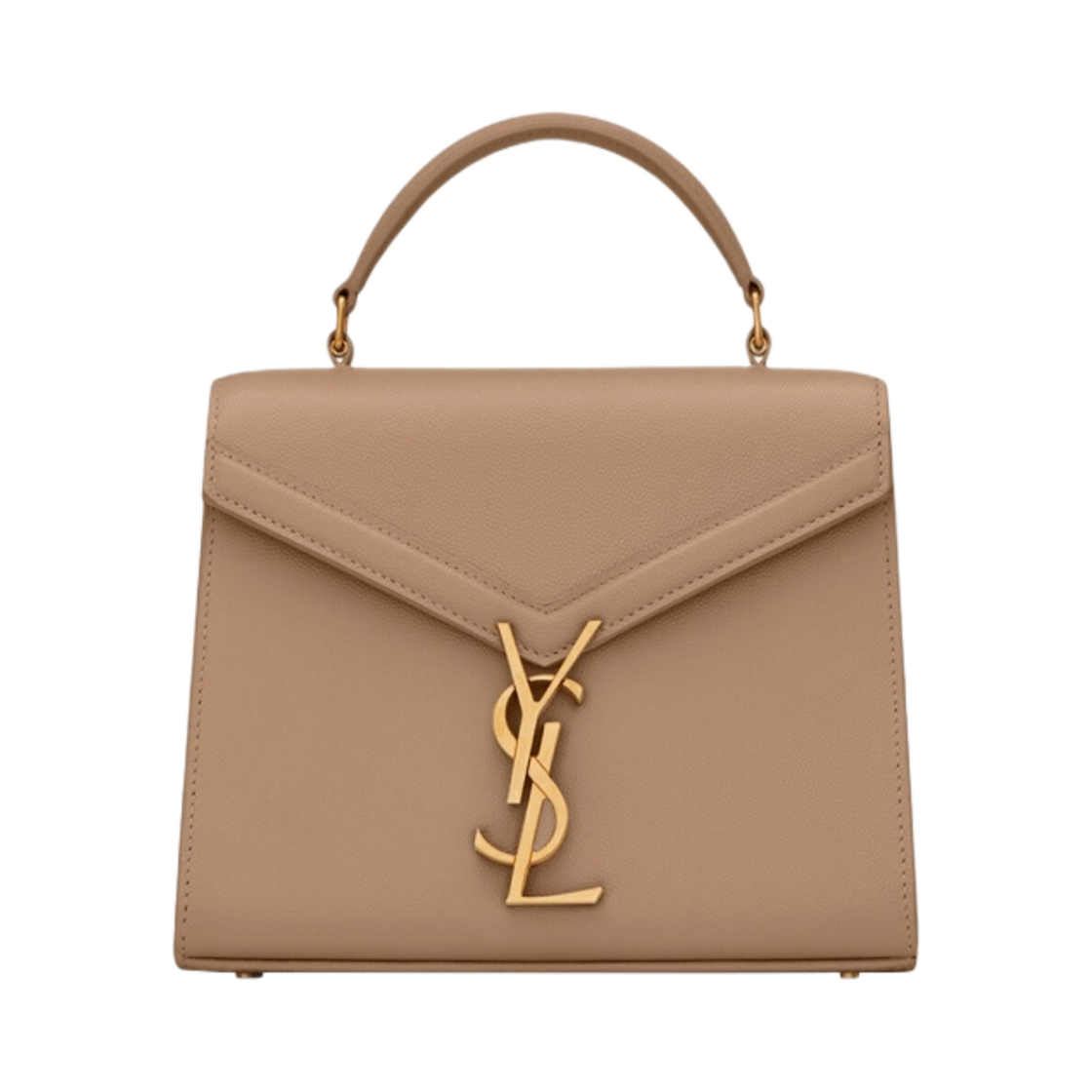 생로랑 카산드라 미니 그레인 드 뿌드르 엠보스 레더 그레이쉬 브라운(Saint Laurent Cassandra Mini In Grain De Poudre Embossed Leather Greyish Brown) - 1