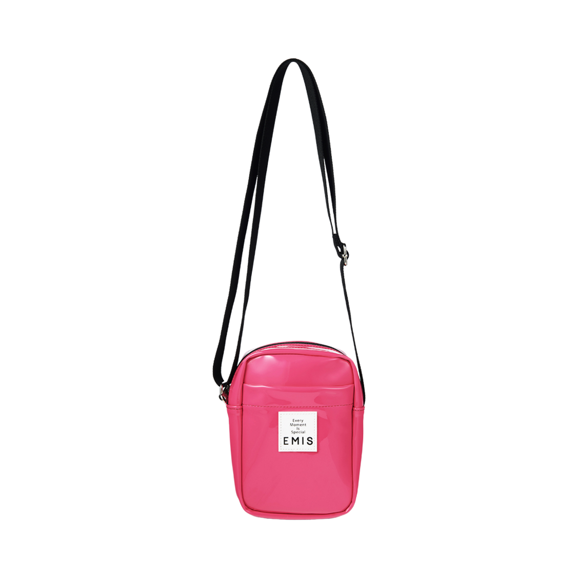 이미스 에나멜 스퀘어 백 핫 핑크(Emis Enamel Square Bag Hot Pink) - 1