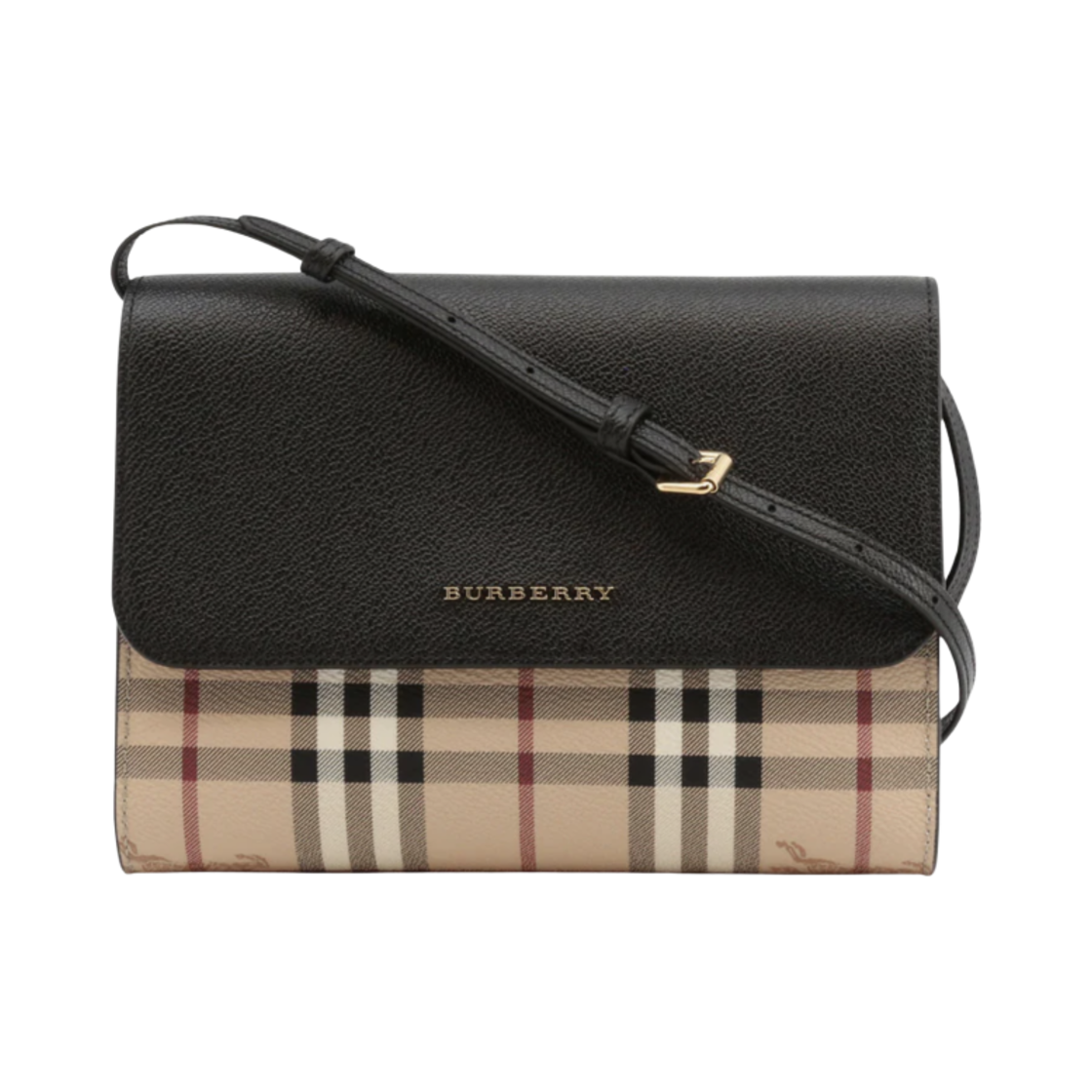 버버리 스몰 록슬리 체크 크로스바디백 블랙(Burberry Small Loxley Check Crossbody Bag Black) - 1