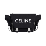 Celine Medium Messenger Trekking in Nylon with Celine Print Black
