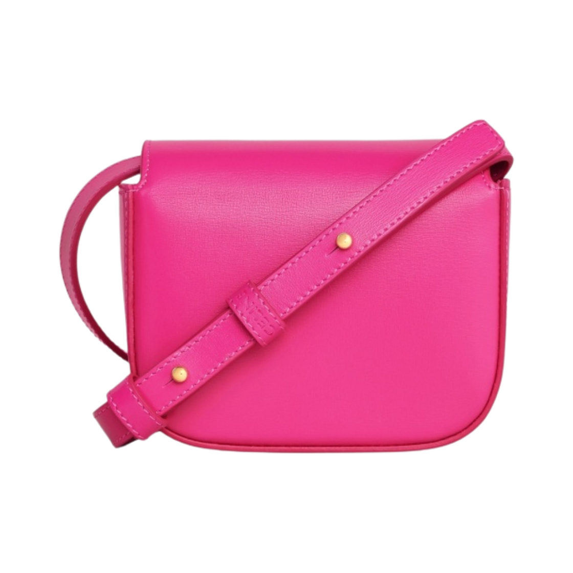 셀린느 샤이니 카프스킨 미니 트리옹프 백 브라이트 핑크(Celine Mini Triomphe Bag in Shiny Calfskin Bright Pink) - 3