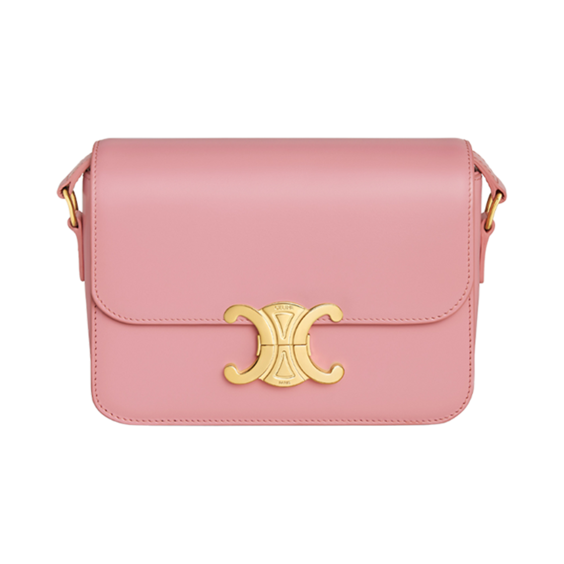 셀린느 틴 트리옹프 백 샤이니 카프스킨 로즈(Celine Teen Triomphe Bag in Shiny Calfskin Rose) - 1