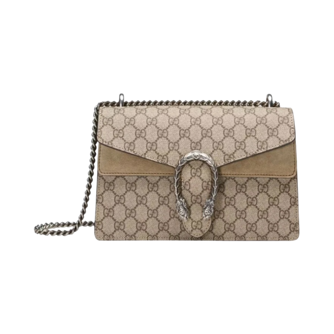 구찌 디오니서스 스몰 GG 숄더백 베이지 에보니