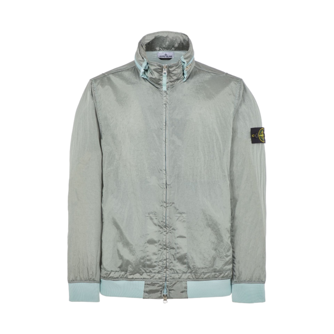 스톤 아일랜드 41920 나일론 메탈 와트로-TC 에코닐 재생 나일론 스카이 블루 - 23SS(Stone Island 41920 Nylon Metal Watro-TC in Econyl Regenerated Nylon Sky Blue - 23SS) - 1