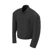 Nonnod FW Padded Cropped Rider Jacket Matt Black