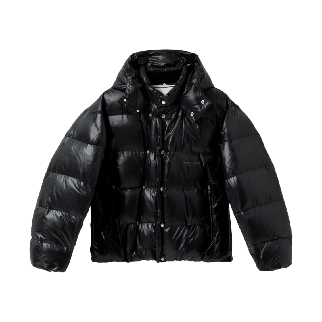 W243DN02960B Wooyoungmi Hooded Goose Down Black - 24FW