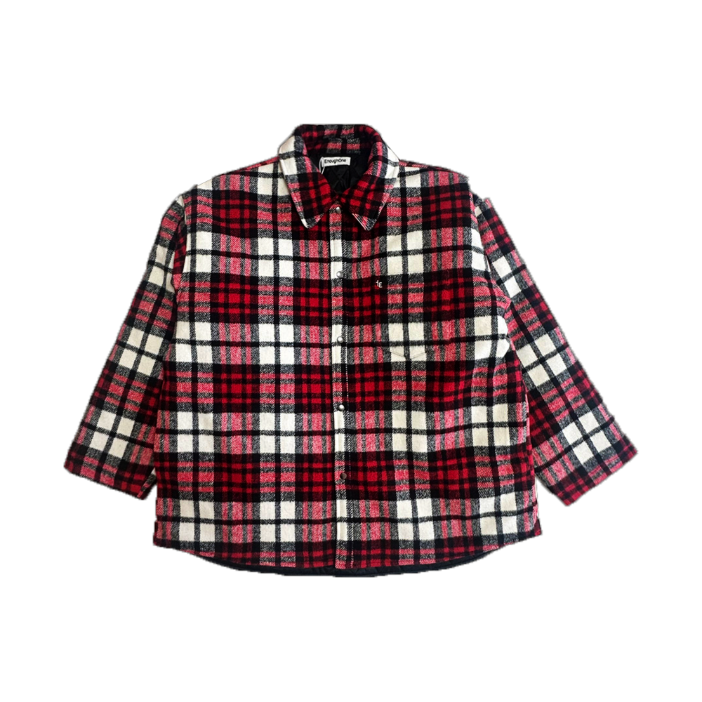 OML08707 EnoughOne Carol Checkered Jacket Women Red