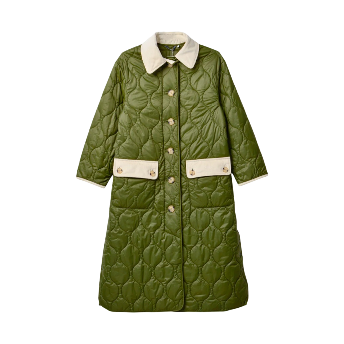 LQU1060GN34 (W) Barbour x Alexa Chung Annie Quilt Jacket Green