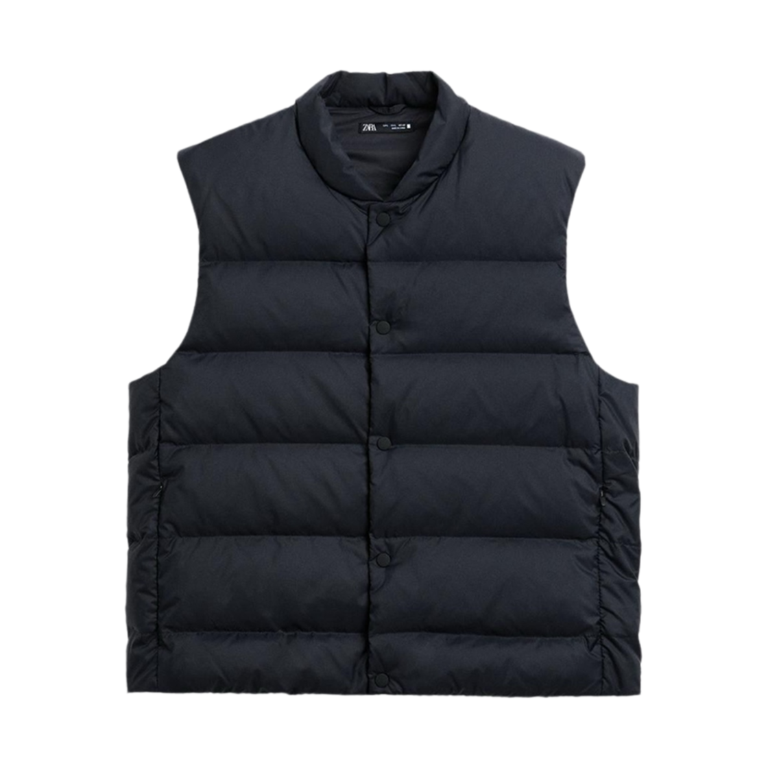 0155/480/401 Zara 100% Feather Padded Vest Navy